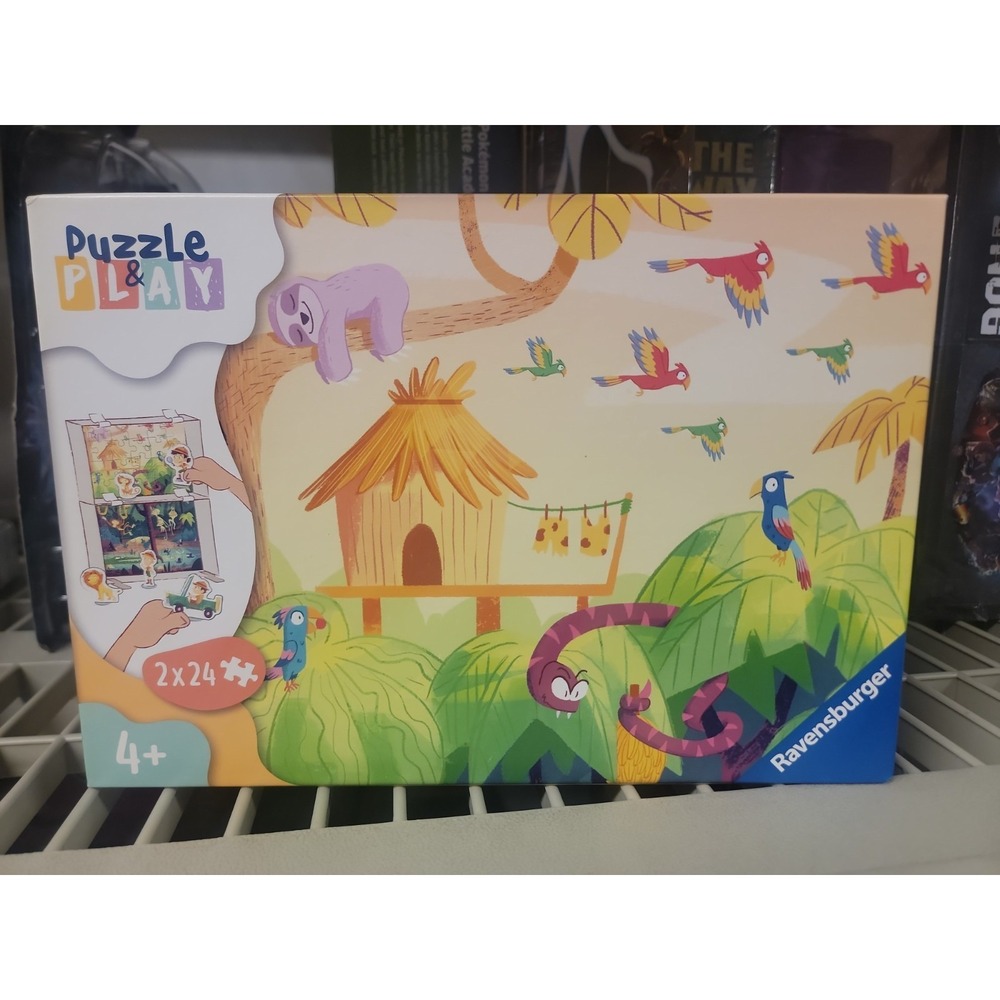 Ravensburger Puzzle & Play: Jungle Exploration 24 Piece Jigsaw Puzzle New 4+